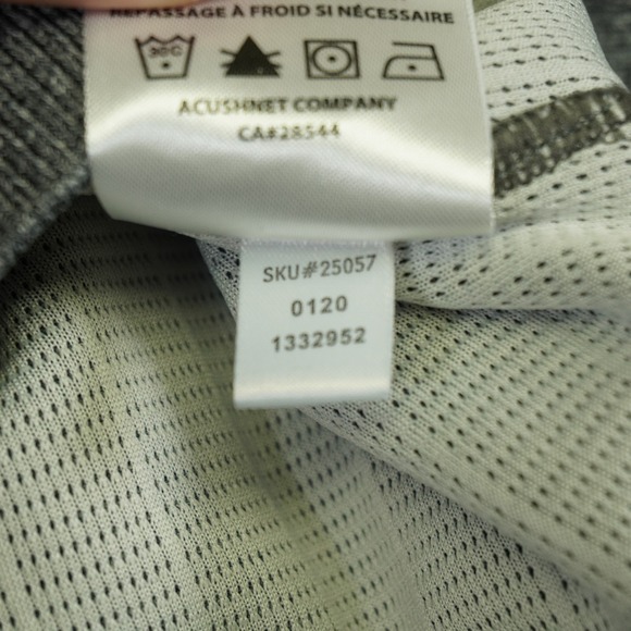 FootJoy Pullover Mens Medium Gray Ribbed Quarter Zip Myrtlewood Embroidery Golf - Picture 8 of 14